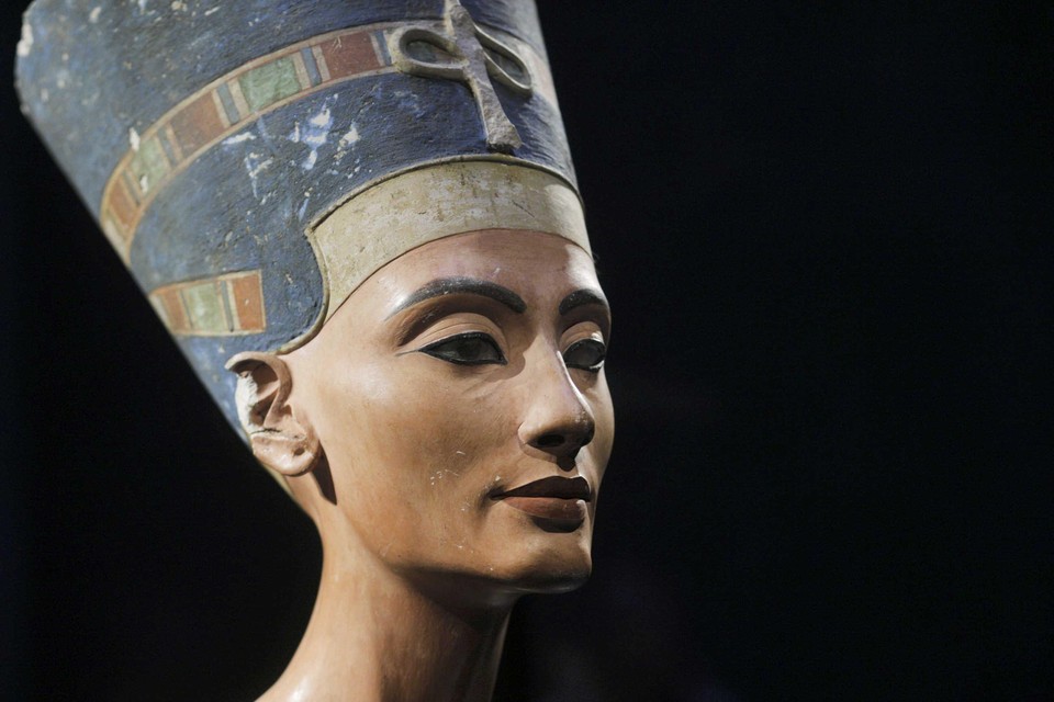 Nefertiti, in Berlijns museum.