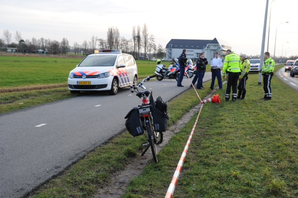Fietser gewond in Wassenaar. Foto: Toon van der Poel