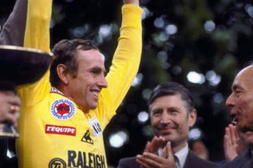 Zoetemelk in zijn gele trui in 1980