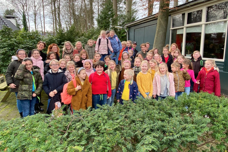 De kinderen van Kleynkoor Academy in Noordwijk.