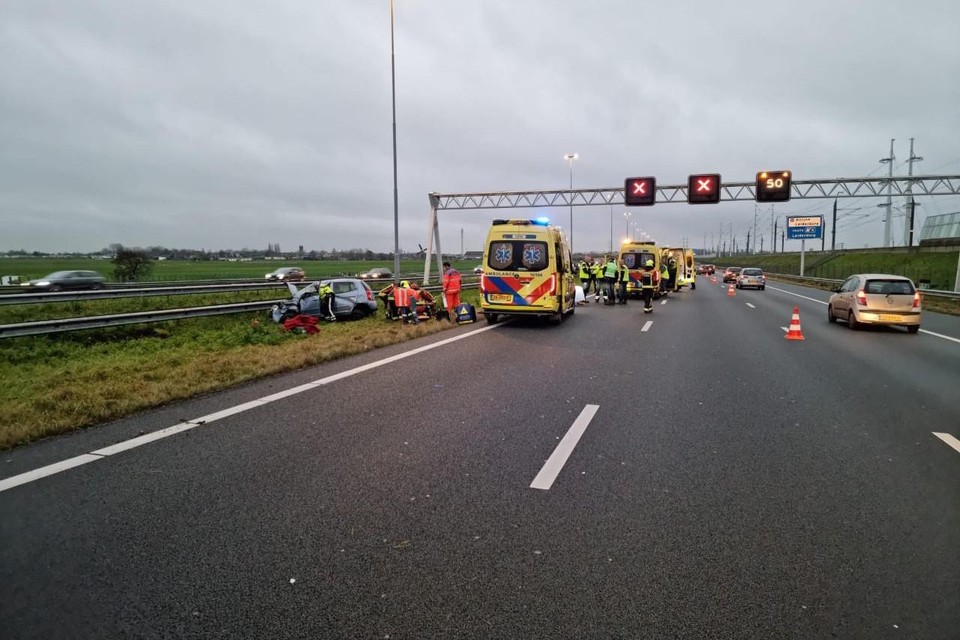 De A4 bij Leiden.