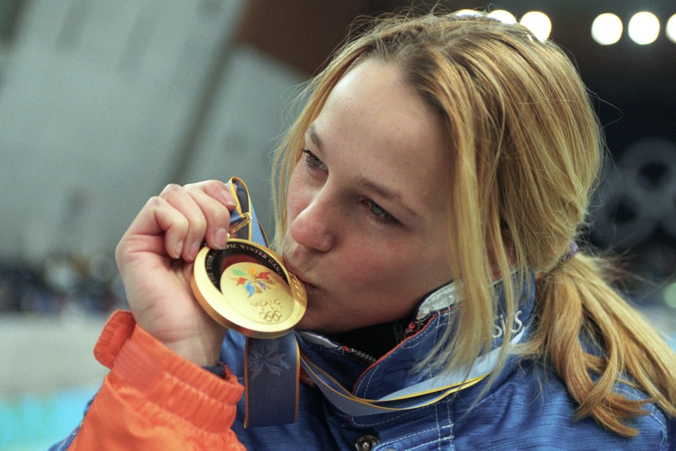 Met olympisch goud in Nagano, 1998.
