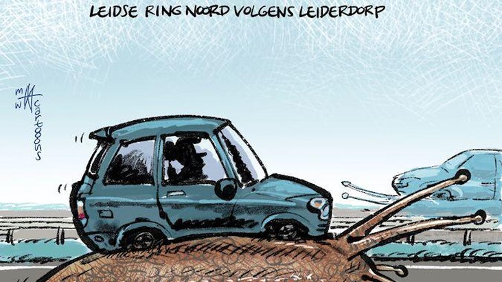 Trekken Van hen Verandering Cartoon: Leidse Ring Noord volgens Leiderdorp | Leidschdagblad
