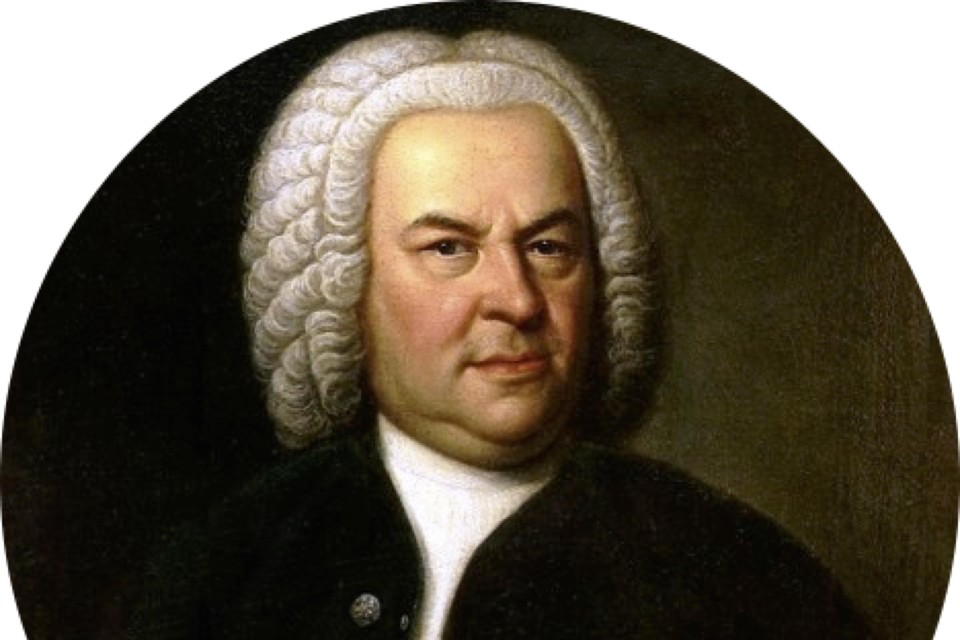 Portret van Johann Sebastian Bach.