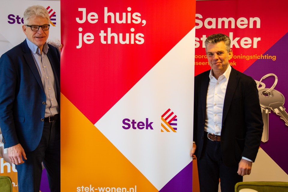 Hans Al en Wim van Duijn, de nieuwe tweehoofdige directie van fusiecorporatie Stek.