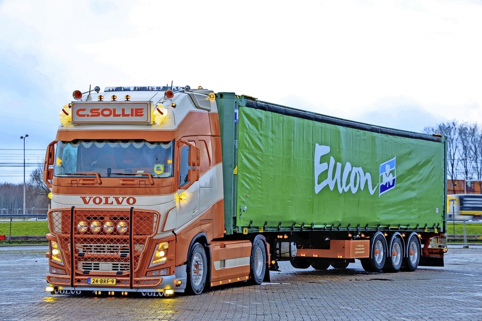 De truck van Sollie is genomineerd voor de titel Mooiste Truck van Nederland.