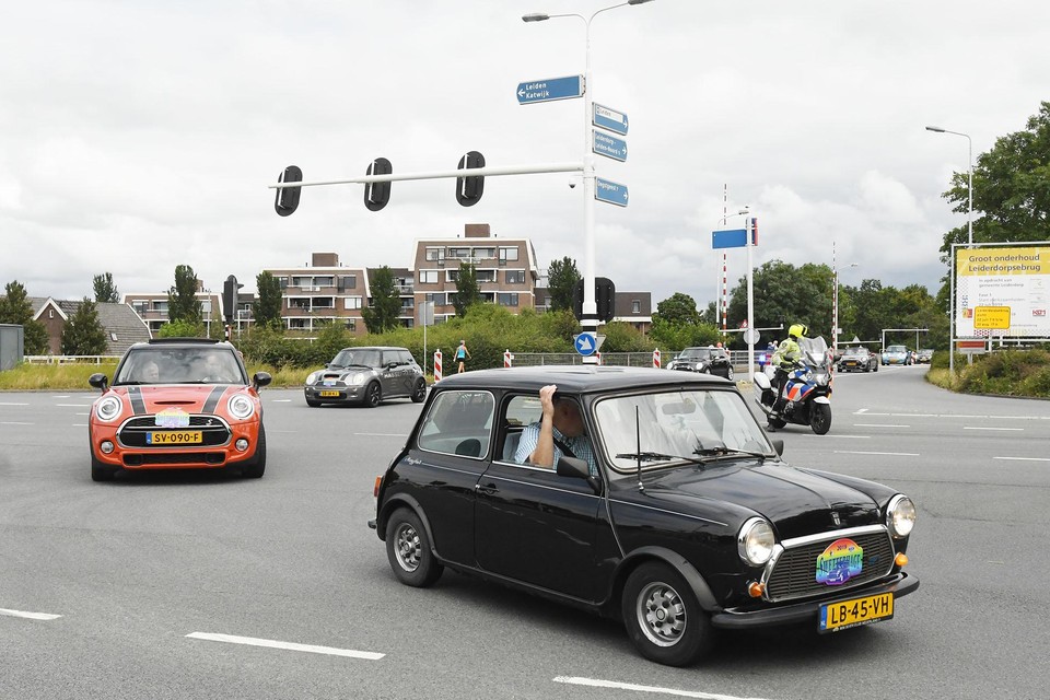 De Mini-rally trok vanuit Zoeterwoude naar Leiden.