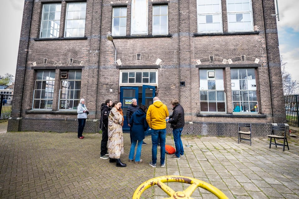 Het regulateurshuis van de Watergasfabriek in Leiden.