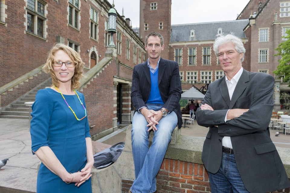 Geeske Wildeman, Arian van Rijssen en Michiel Janssen. Foto Hielco Kuipers