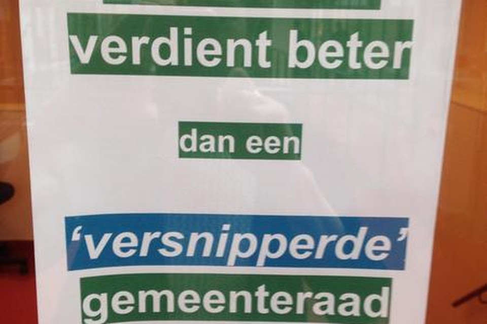 Protest drie jaar geleden, toen Wassenaar vier lokale partijen kreeg.