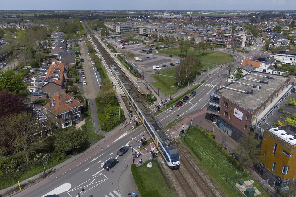 Het stationsgebied in Voorhout.
