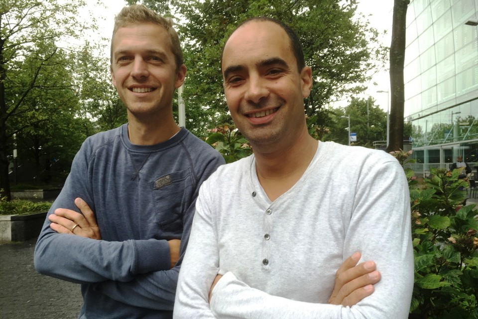 Tijmen Smit (links) en Alexander van Mazijk. Foto Leo Janssen