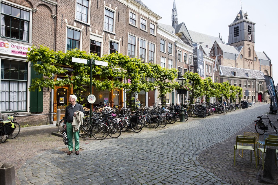 De Nieuwstraat, ook een mogelijke plek voor de alternatieve Leidse markt.