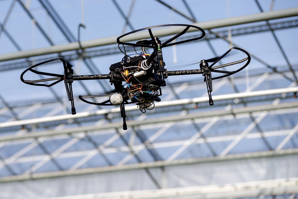 Door de inzet van drones kan het gebruik van gewasbeschermingsmiddelen worden verminderd.