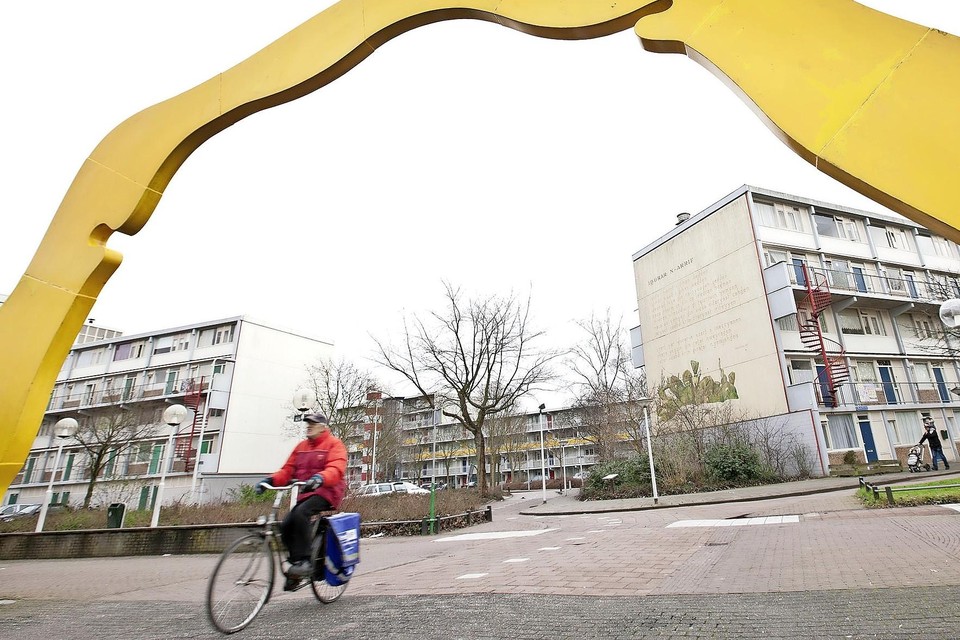 Huurflats in de Merenwijk. Er zijn de komende jaren te weinig betaalbare huurhuizen in Leiden en omgeving.