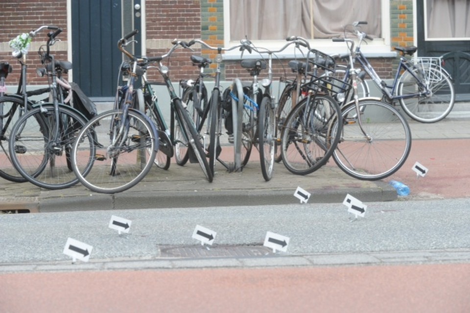 Gewonde bij steekpartij Leiden. Foto: Toon van der Poel
