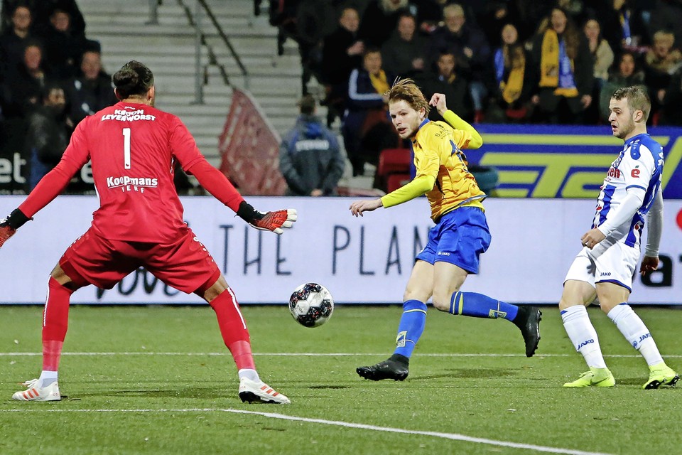 Amateurclub Odin’59 speelde in 2018 een thuiswedstrijd tegen Heerenveen en kwam al na enkele minuten op 1-0.