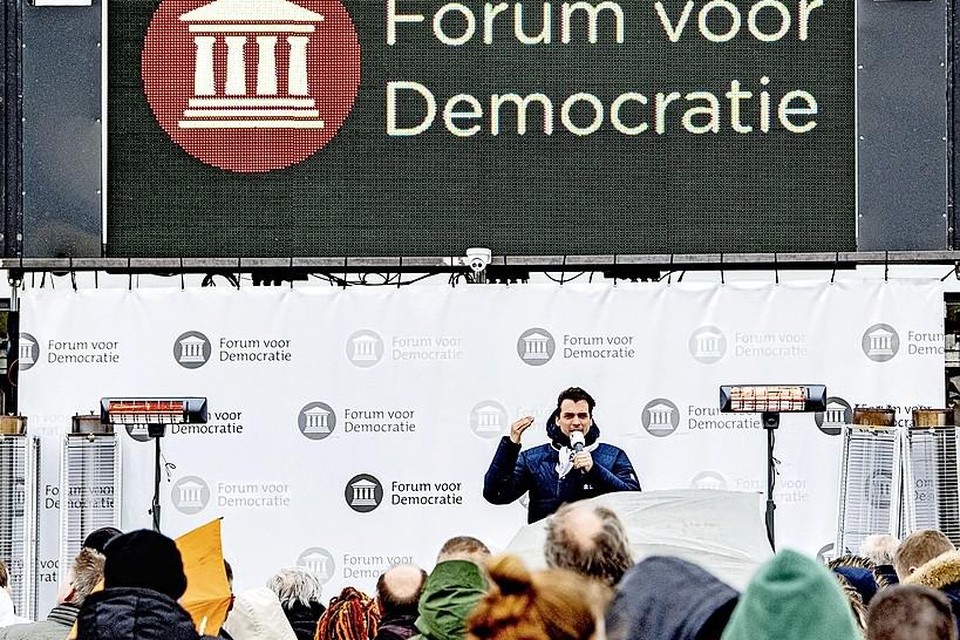 FVD-leider Thierry Baudet voerde eerder dit jaar campagne in Katwijk.