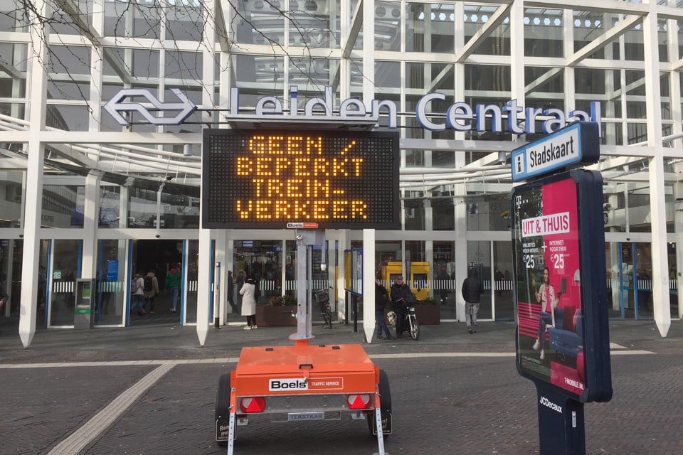 Matrixbord voor station Leiden-Centraal