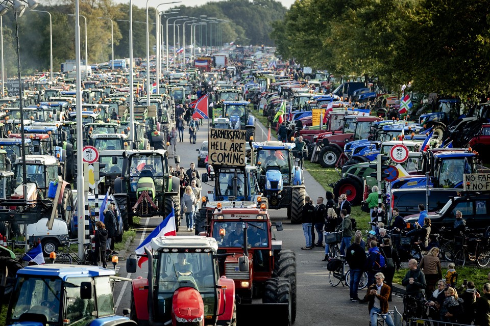 Duizenden tractors in Bilthoven zorgden in 2019 voor een verkeersinfarct.