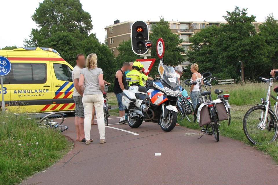Fietsster gewond bij valpartij Katwijk. Foto: VOLmedia