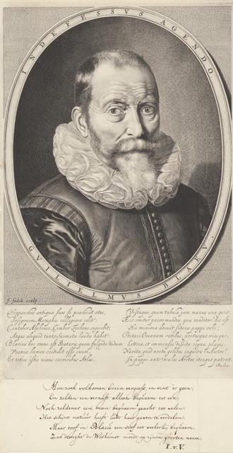 Willem Jansz Blaeu, portret gemaakt door Jeremias Falck.
