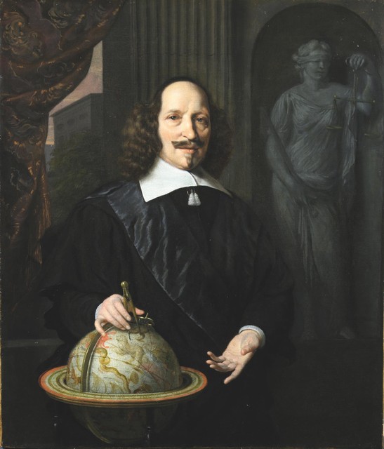 Joan Willemsz Blaeu, geschilderd door Michiel van Musscher.