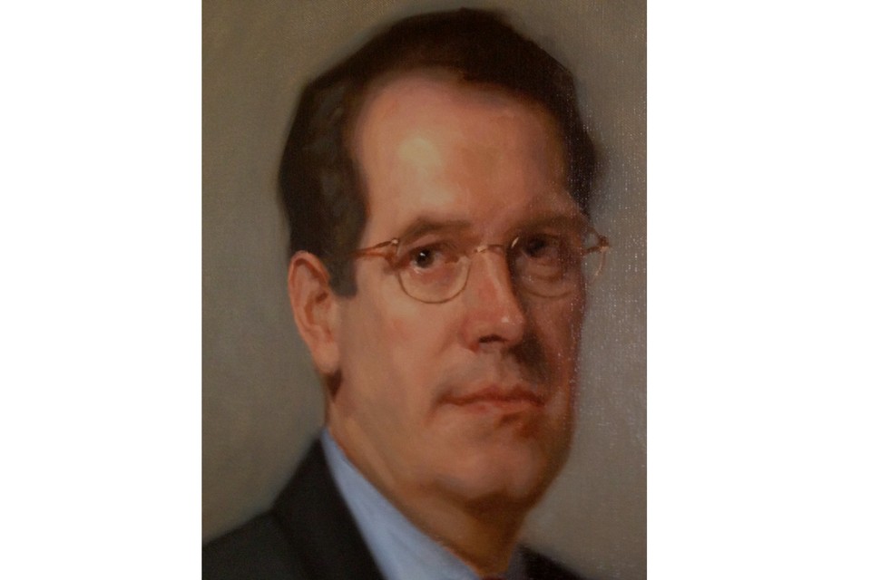Portret van Piet Hein Schoute, geschilderd door Bas van der Poll