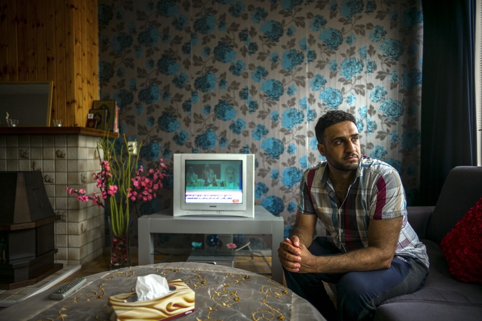 Ibrahim El Anazi is de wanhoop nabij; de hoop op een kindje slinkt. Foto Hielco Kuipers