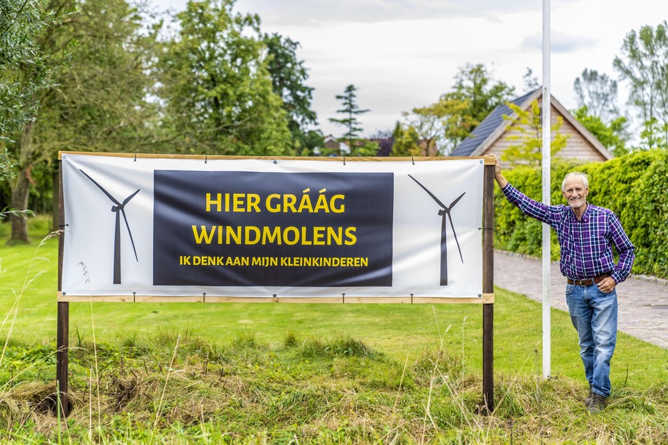 Frank Uljee wil wél windmolens in Hazerswoude.