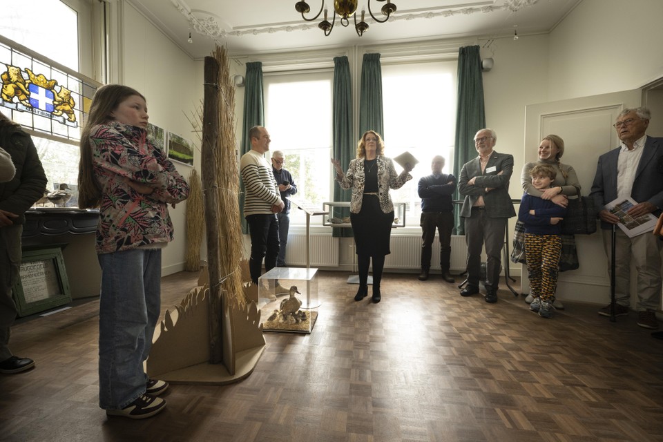 Met opgezette eenden en een rietscherm wordt de rijke geschiedenis tentoongesteld in de Roekenhof.