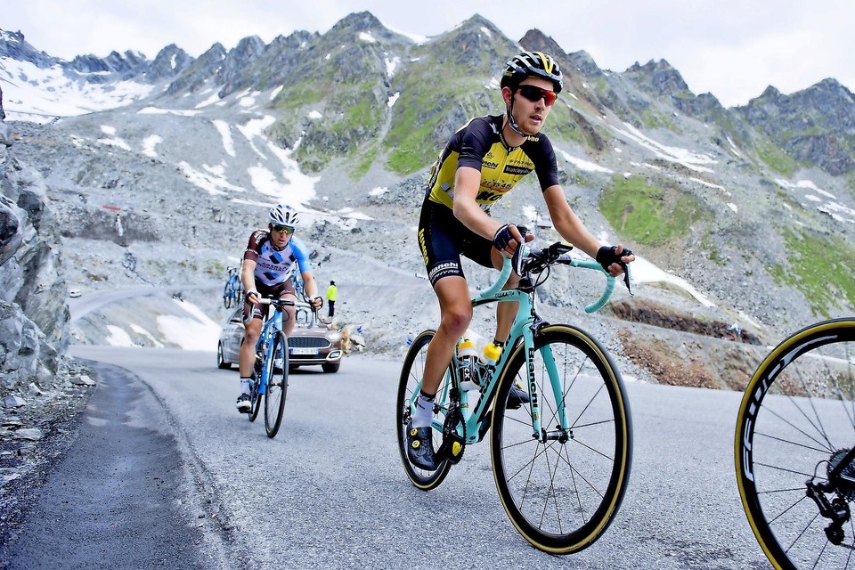 Daan Olivier in de zevende etappe van de Ronde van Zwitserland: ,,Af en toe wil ik harder bergop gaan, maar ik moet realistisch zijn.’’