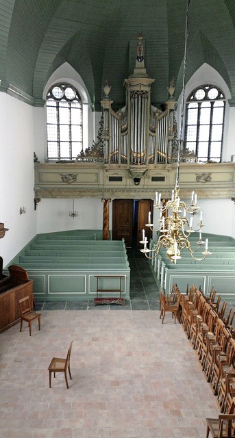 Beeld uit 2014 toen de dorpskerk van Woubrugge net was gerenoveerd. Binnenkort volgt het orgel.