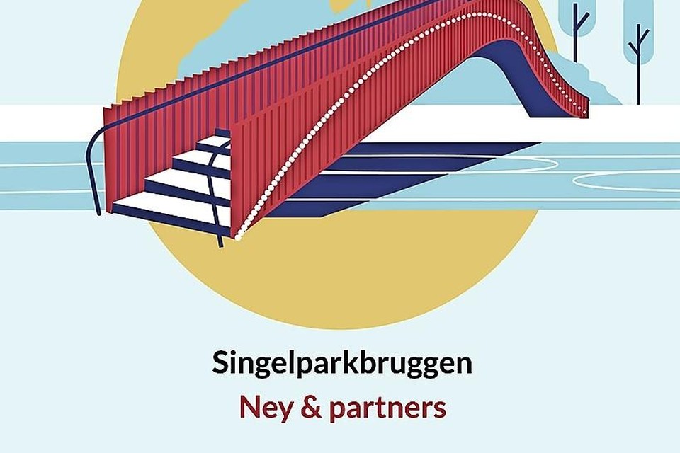 De bruggen in het Leidse Singelpark zijn een van de negen genomineerden.